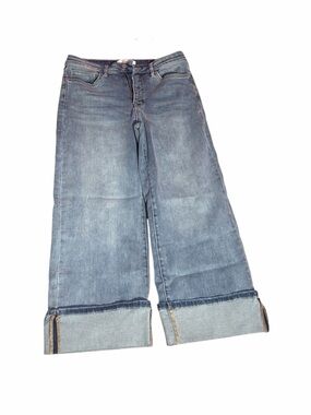 MOCO High Rise Wide Leg Cuffed Jeans Size 11/30